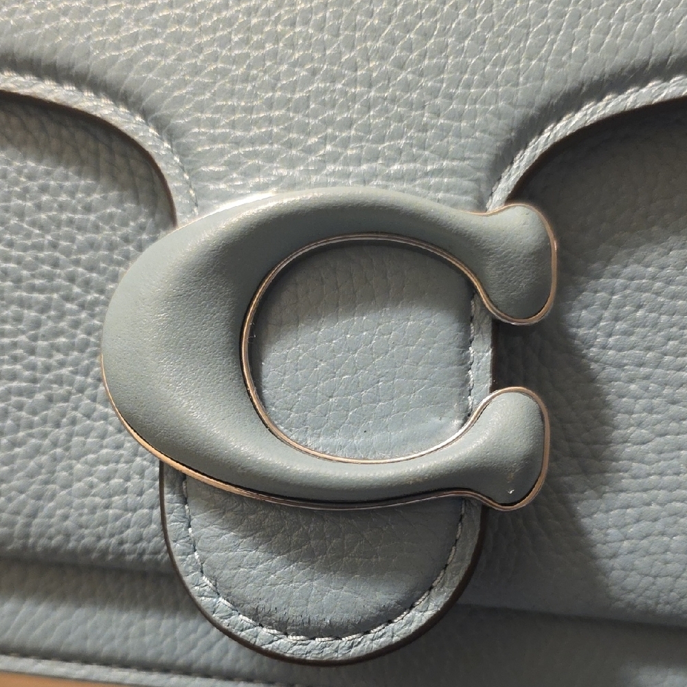 Coach Tabby 26 Elegant Aqua Leather Shoulder Bag - Picture 4 of 7